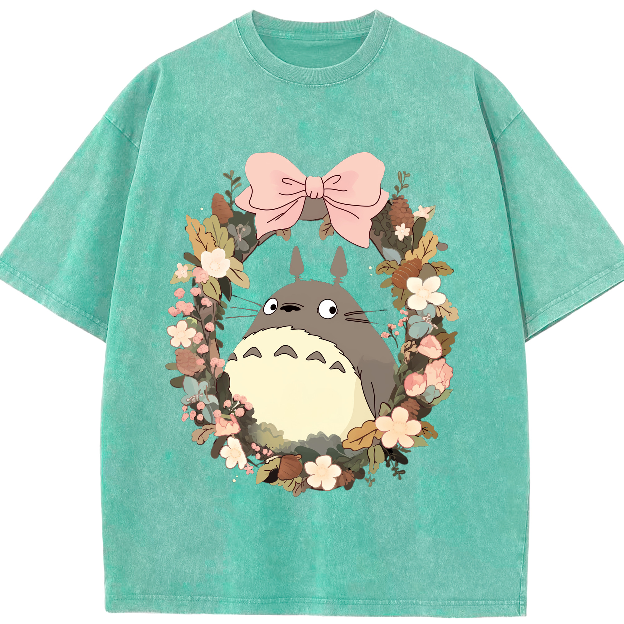 （画像用） となりのトトロ 草壁メイ 草壁サツキ My Neighbor Totoro Satsuki Kusakabe Mei Kusakabe 綿100% ヴィンテージ風 半袖Tシャツ（フロントプリント）